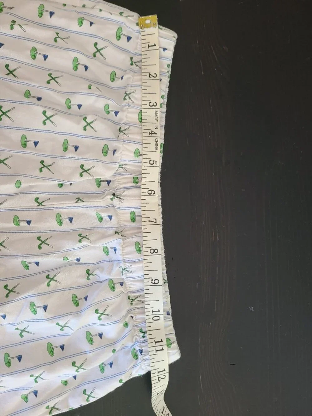 Petite Plume Kid's Twill Pajama Set in Fairway Stripe size 14